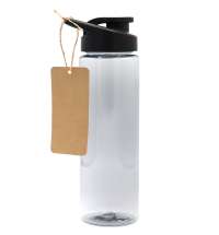 Пластиковая бутылка Ronny To Go с биркой, чёрная