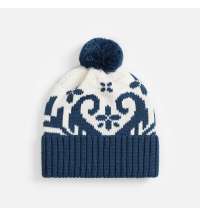 Шапка Wintertude, синяя с белым