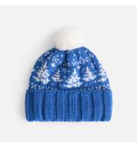 Шапка Holidale, синяя с молочным
