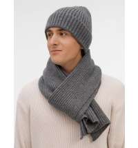 Шарф Laconi, темно-серый меланж