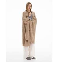 Плед Curve Verve, бежевый меланж