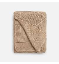 Плед Curve Verve, бежевый меланж