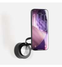 Вакуумная магнитная подставка airFix, черная с серым