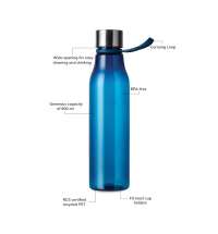 Бутылка для воды VINGA Lean из rPET RCS, 800 мл