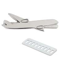 Несессер Колумб с шильдом - самолёт, чёрный