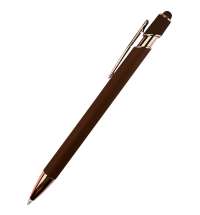 Ручка металлическая Brina софт-тач, бронза