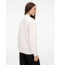 Бомбер унисекс Nuppu, молочно-белый