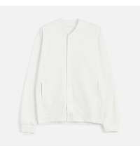 Бомбер унисекс Nuppu, молочно-белый