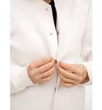 Бомбер унисекс AtmosWear, молочно-белый