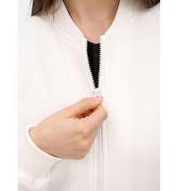 Бомбер унисекс Townie, молочно-белый