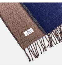 Плед Devika, синий с бежевым