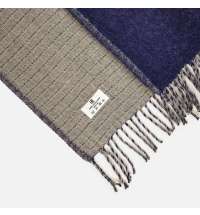 Плед Devika, синий с серым