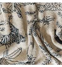 Плед Savanna, белый с синим