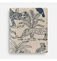 Плед Savanna, белый с синим