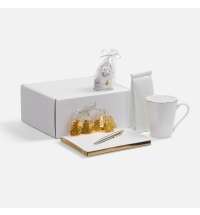 Набор «Планы на счастье», белый с золотистым