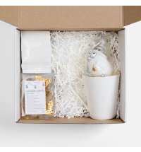 Набор «Планы на счастье», белый с золотистым