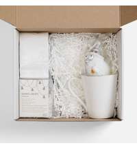 Набор «Планы на счастье», белый с серебристым