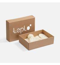 Набор Knit Beat, белый (молочный)