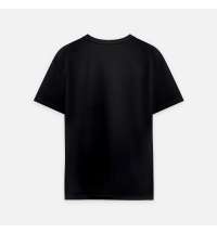 Футболка унисекс премиум AURA, 100% хлопок 200гр. черный, размер M/L