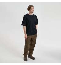 Футболка унисекс премиум AURA, 100% хлопок 200гр. черный, размер M/L