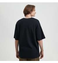 Футболка унисекс премиум AURA, 100% хлопок 200гр. черный, размер M/L