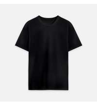 Футболка унисекс премиум AURA, 100% хлопок 200гр. черный, размер M/L