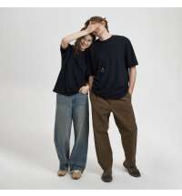 Футболка унисекс премиум AURA, 100% хлопок 200гр. черный, размер 3XL/4XL