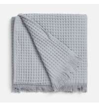 Плед вафельный Elenglect, светло-серый