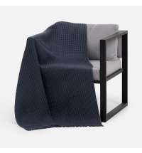 Плед вафельный Elenglect, темно-серый