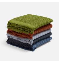 Плед вафельный Elenglect, оранжевый