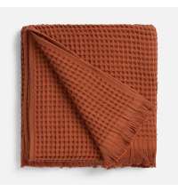 Плед вафельный Elenglect, оранжевый