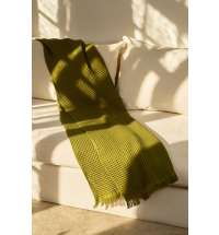 Плед вафельный Elenglect, зеленый