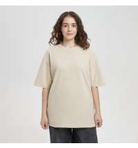 Футболка унисекс премиум AURA, 100% хлопок 200гр. бежевый, размер 3XL/4XL