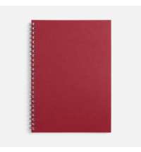 Блокнот Salvador в клетку, красный ver.2