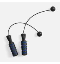 Беспроводная скакалка Silentino, черная с синим