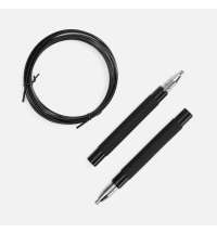 Скоростная скакалка Profi Comfi, черная