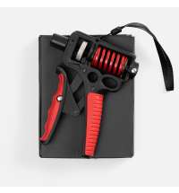 Эспандер кистевой пружинный Motive Power, черный с красным