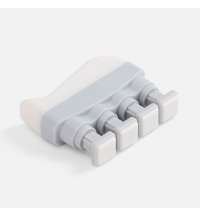 Эспандер кистевой FingerTap, серый с белым