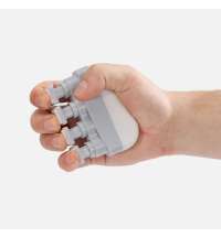 Эспандер кистевой FingerTap, серый с белым