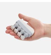 Эспандер кистевой FingerTap, серый с белым