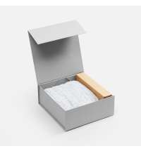 Коробка складная Quadra Fold, серая