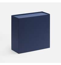 Коробка складная Quadra Fold, темно-синяя