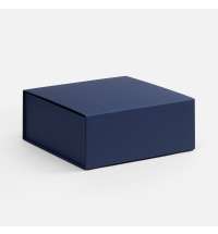 Коробка складная Quadra Fold, темно-синяя