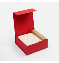 Коробка складная Quadra Fold, красная