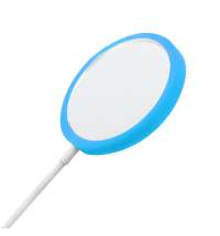 Беспроводное магнитное зарядное устройство Fomax 15W To Go, белый/голубой