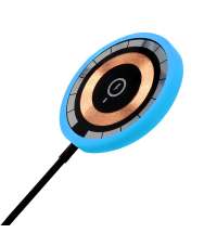 Беспроводное магнитное зарядное устройство Aphia 15W To Go, черный/голубой