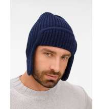 Шапка-ушанка Catch Match, темно-синяя