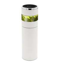 Термос Amber с инфьюзером и дисплеем, белый.