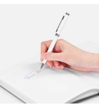 Ручка шариковая Finn Chrome, белая