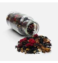 Чай «Сокочай», черный с соком ананаса с вишней, цветками и коркой граната и лемонграссом